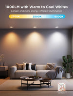 Luces LED Smart Empotrables Govee 6” WiFi Bluetooth Paq 6