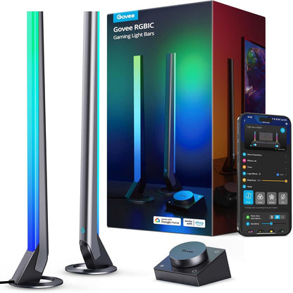 Barras de luz para juegos Govee, controlador inteligente, Wi-Fi y Alexa