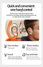FOSENHL - Auriculares inalámbricos con cintas para los oídos.