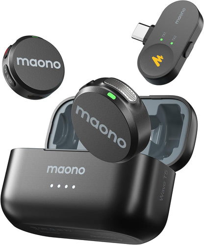 Micrófono Maono Wave T5, Inalámbrico para Tipo C iPhone Android (USADO)
