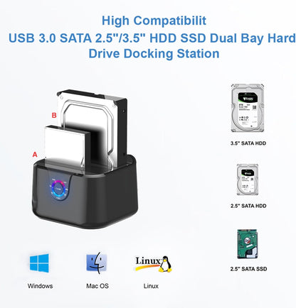 GODO USB 3.0 a SATA III Mini estación de acoplamiento  DD Externo