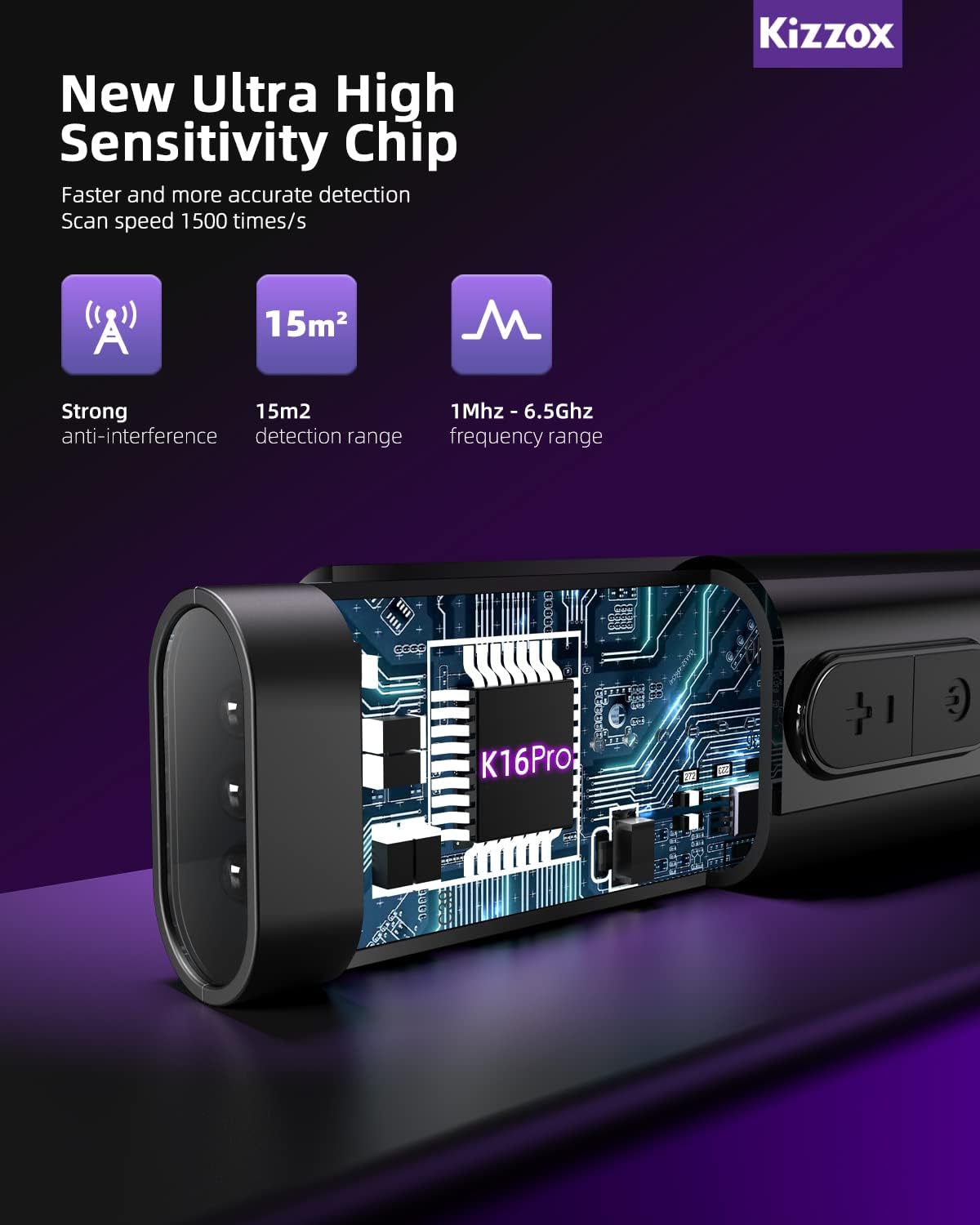 K16 Pro Detectores de cámara oculta,señal magnética.