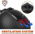 Casco juvenil Orthrus, certificado DOT para motocross, talla L (DETALLE)