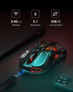 Mouse Gamer GravaStar Mercury M2 26000 DPI RGB (USADO)