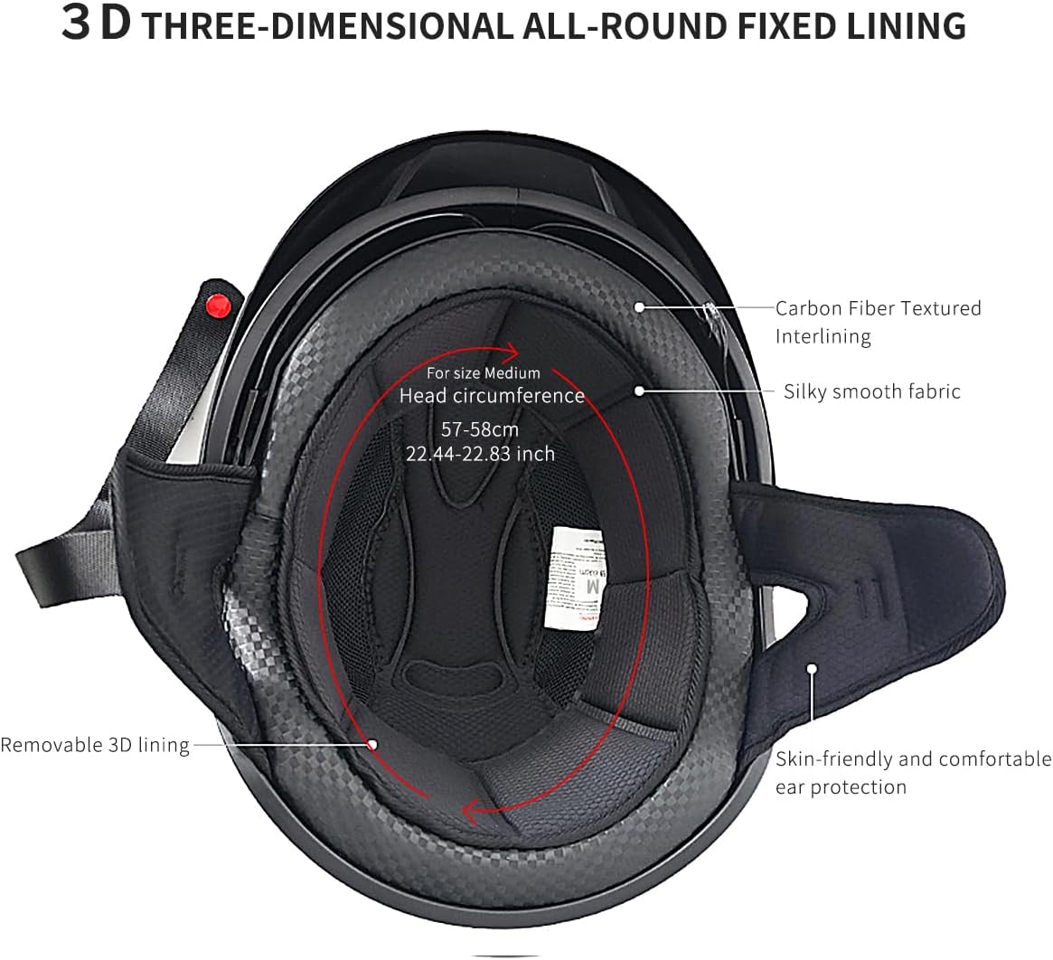 Medio casco, con visera solar, scooter, ATV, Cruiser, Motos, DOT.(USADO)