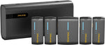 Mic Inalámbrico 7RYMS DW40, 4 Canales 48kHz/24bit, Estuche