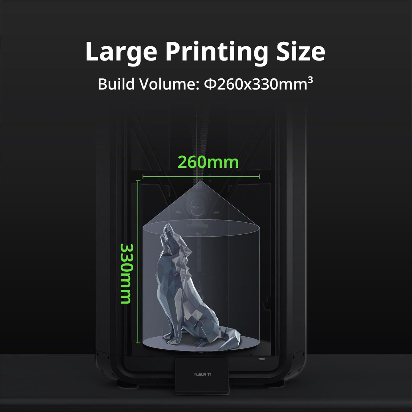 Impresora 3D Flsun T1, de alta velocidad de 1000 mm/s, 30,000r/min.