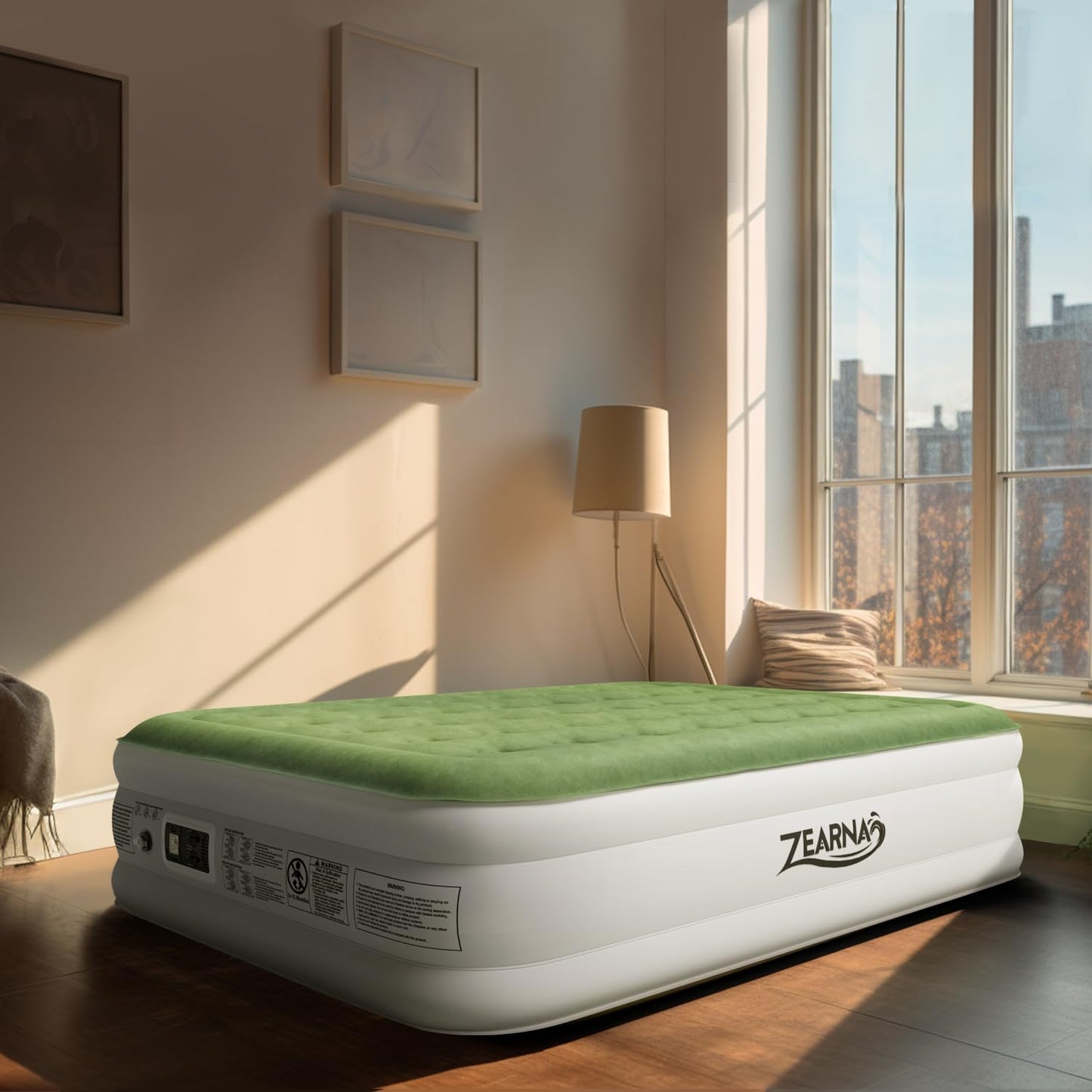 Colchón de aire Queen con bomba incorporada. ZEARNA