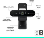 cámara web Ultra HD para videoconferencias, grabación, etc.