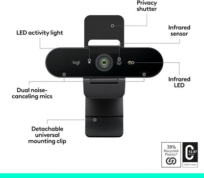 cámara web Ultra HD para videoconferencias, grabación, etc.