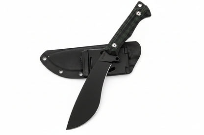 Cuchillo Kubey KU241 Machete, hoja fija mango G10, hoja estilo Kurki.