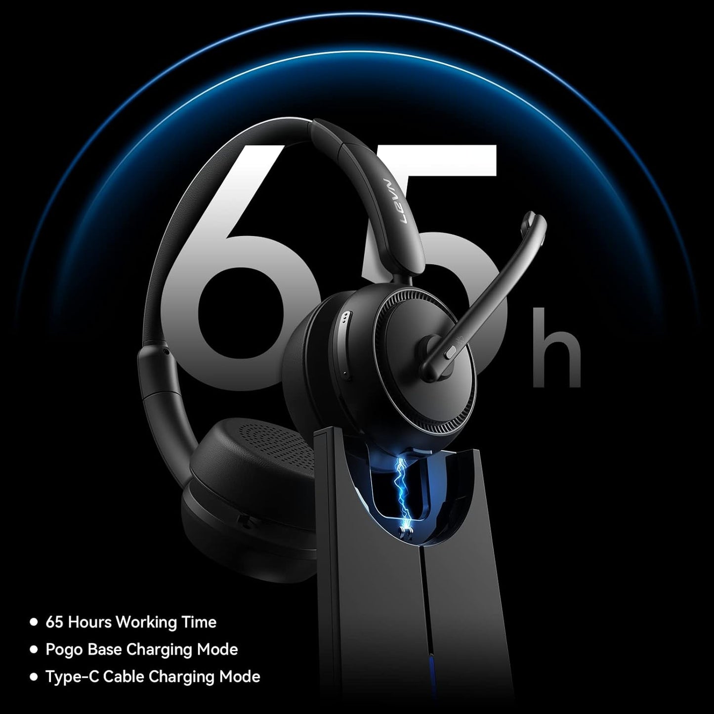 LEVN- Auriculares inalámbricos, Bluetooth.(USADO)
