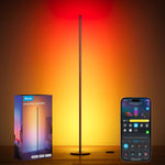 Lámpara de pie Govee, RGBIC Basic, Compatible Alexa y App negra