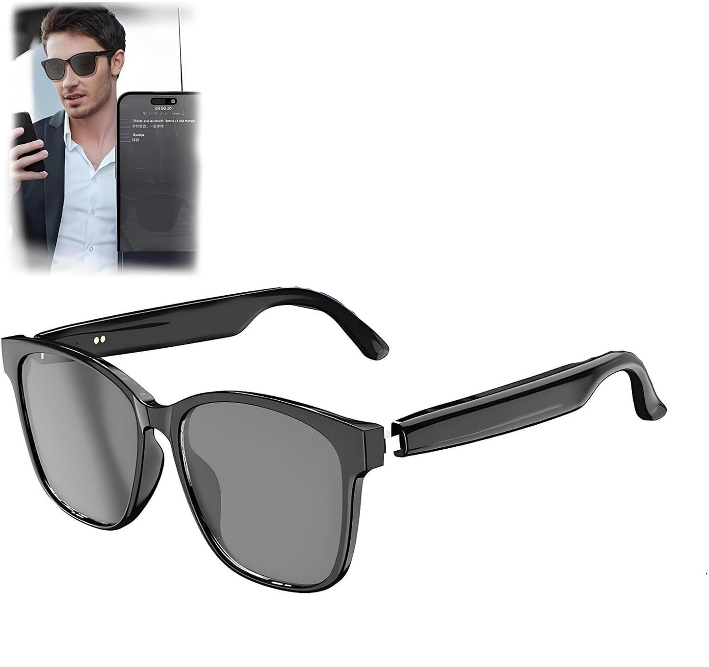 Gafas inteligentes multifuncionales, Bluetooth, llamadas y musica.