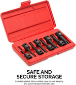 Kit de llaves Torx Star de 1/2", 8 piezas, T30 a T70, CR-MO(DETALLE)