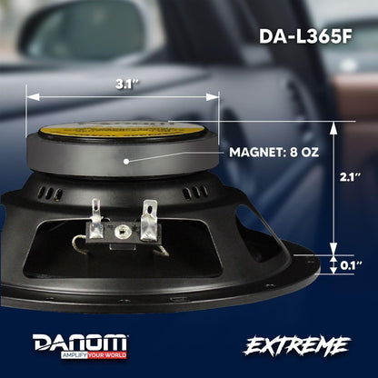 Altavoces coaxiales de 3 vías, 6.5" rango completo, 250W, para coche.
