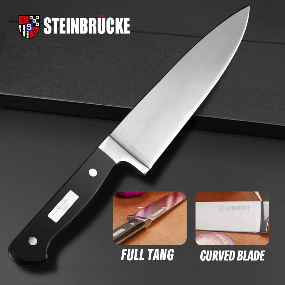 STEINBRÜCKE, Cuchillo de chef, acero inoxidable alemán.(DETALLE)