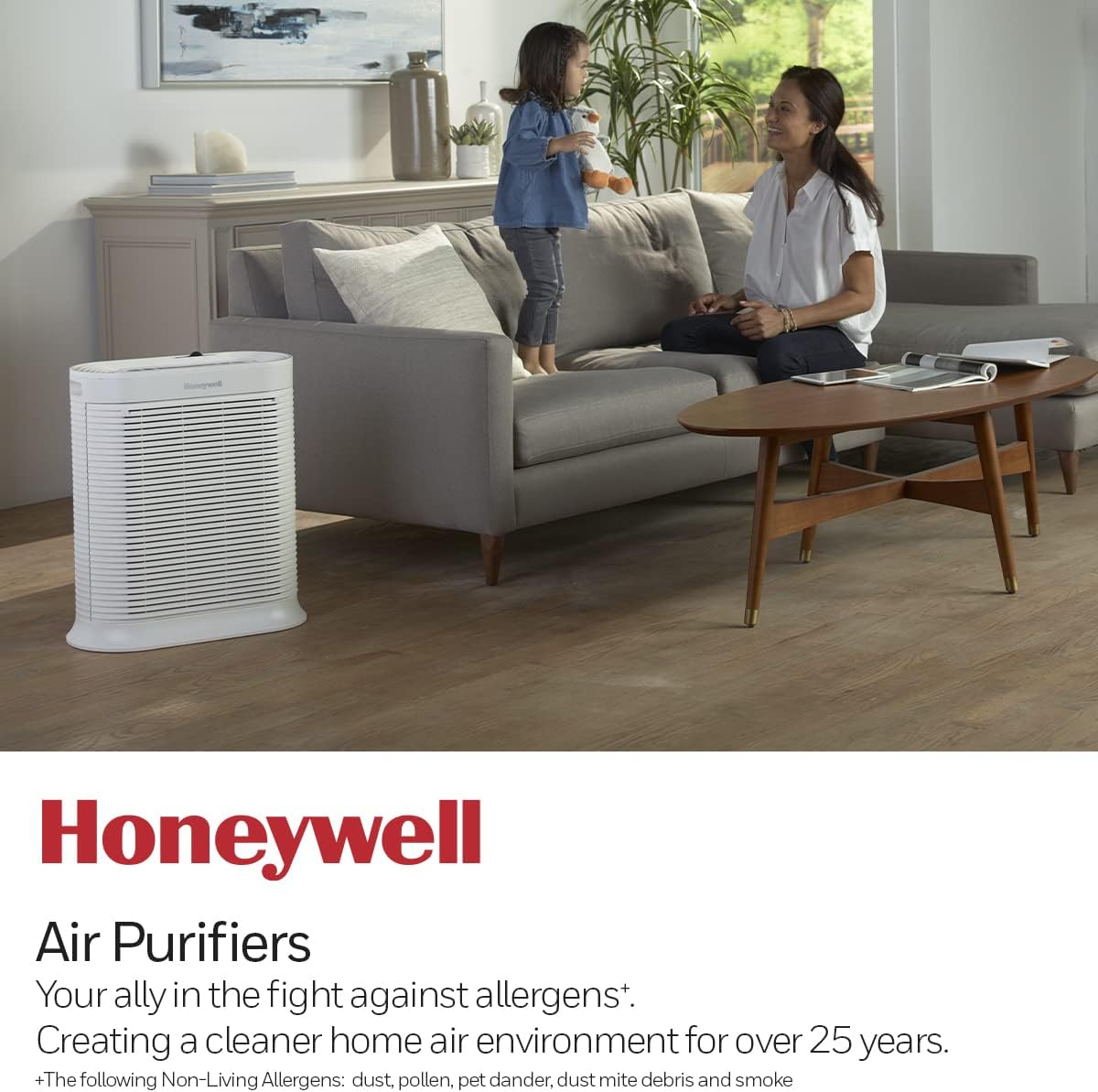Purificador de aire Honeywell True HEPA para alérgenos.