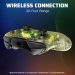 Mando PDP Afterglow Deluxe, Wireless para Nintendo Switch.