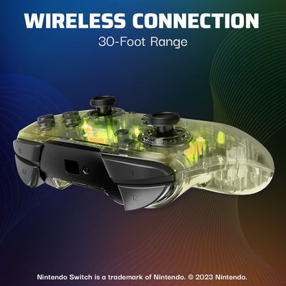 Mando PDP Afterglow Deluxe, Wireless para Nintendo Switch.