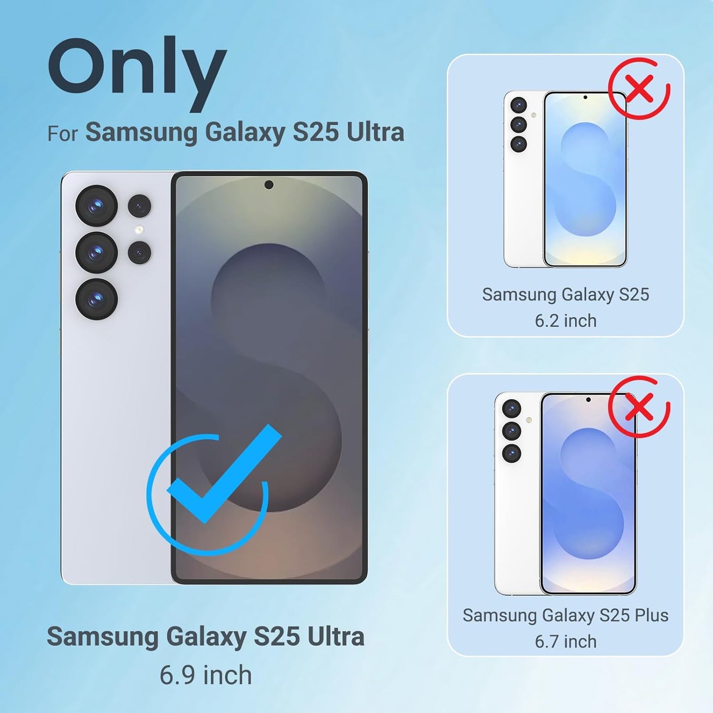 Funda magnetica para Samsung Galaxy S25 Ultra transparente