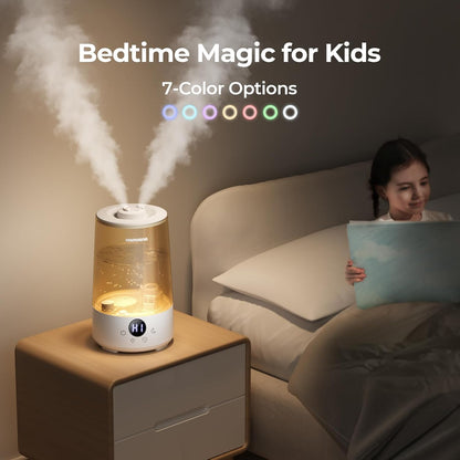 Humidificador para hogar, Homvana H101, 3.6Lt, con difusor de aceite.