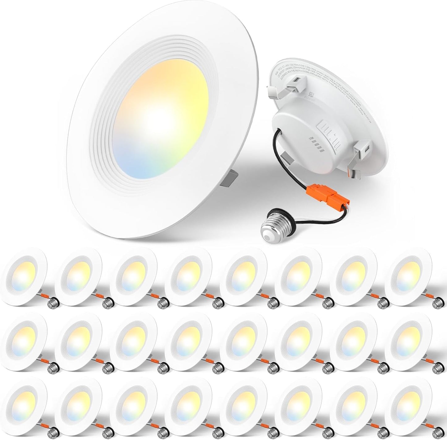 Foco empotrable LED AMICO de 4" 5CC (paquete de 24)