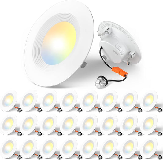 Foco empotrable LED AMICO de 4" 5CC (paquete de 24)
