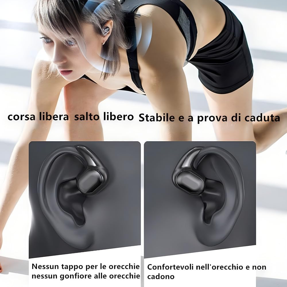 Auriculares deportivos abiertos Bluetooth estuche de carga