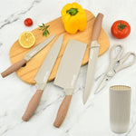 Set Cuchillos Cocina Top Lucky 6 Piezas Con Base