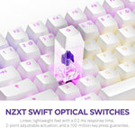 Teclado NZXT Function 2 Minitkl Óptico RGB Actuación Ajustable