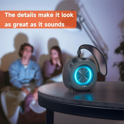 Altavoz pequeño portátil Bluetooth inalámbrico IPX5 impermeable.
