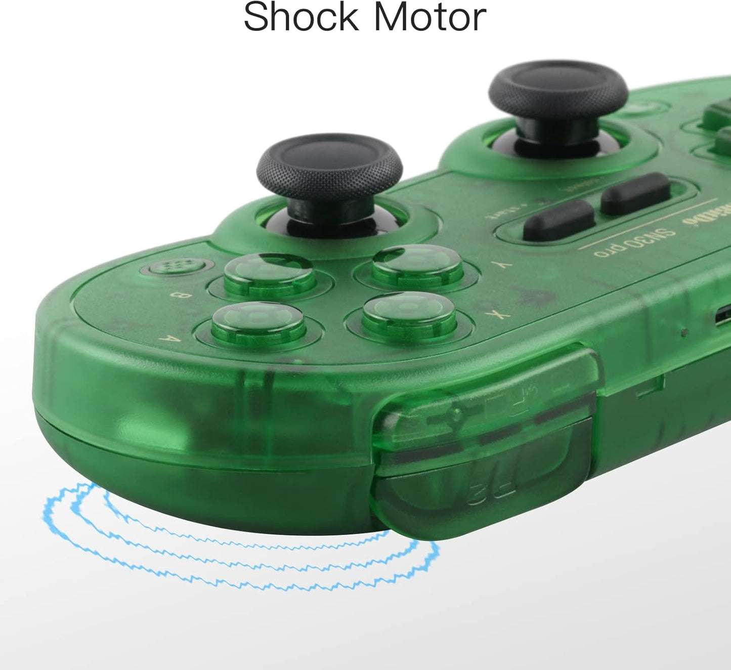 8Bitdo SN30 Pro Controlador inalámbrico Bluetooth con joysticks.