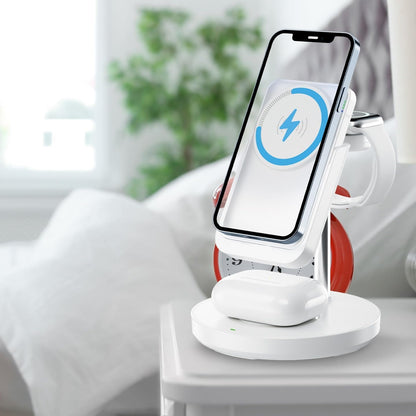 Cargador portátil inalámbrico para iPhone, AirPods y Smartwatch.