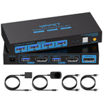 Switch KVM DisplayPort 8K DP para 2 ordenadores.