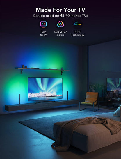 Barras de Luces LED Govee, para TV de 55 a 75 pulgadas, Control Remoto.