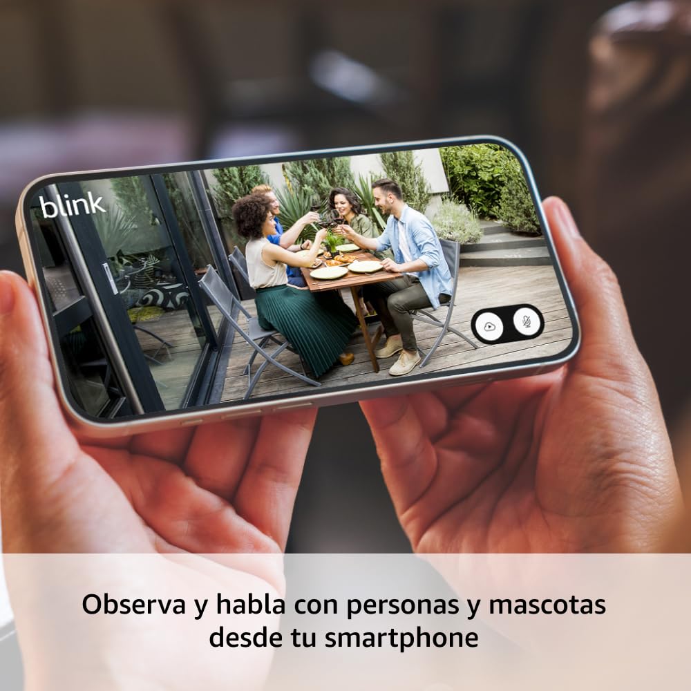 Blink Outdoor 4 (modelo más reciente), Cámara de seguridad inalámbrica inteligente.