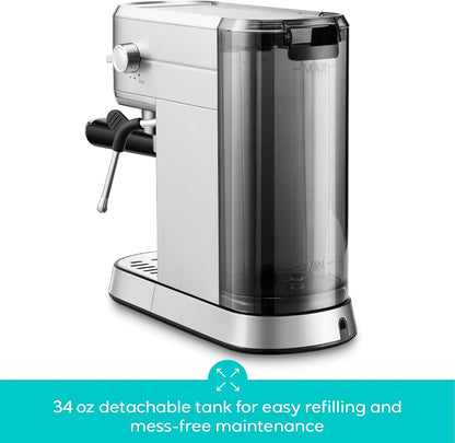 Cafetera Espresso CASABREWS CM5418, de Acero Inoxidable.
