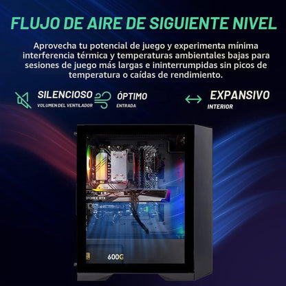 Skytech Nebula Gaming, PC de computadora Ryzen 7, NVIDIA RTX 5060