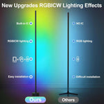 Lámpara de piso, Led Rgb Inteligente, Control Remoto, Miortior.
