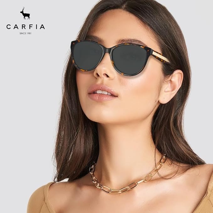 Gafas de sol, Carfia, Redondas, 100% Protección UV. (USADO)