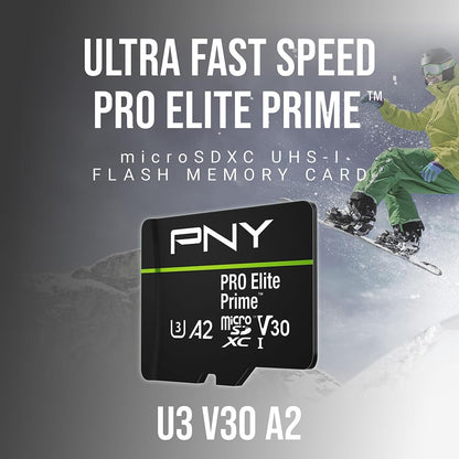 Memoria MicroSD 1TB PNY Pro Elite Prime U3 V30 A2 200MB/s SD