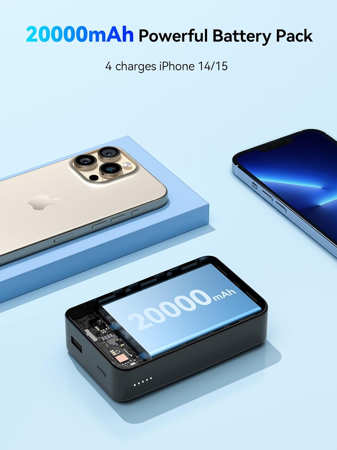 Batería externa magnética NEWDERY (USADO)