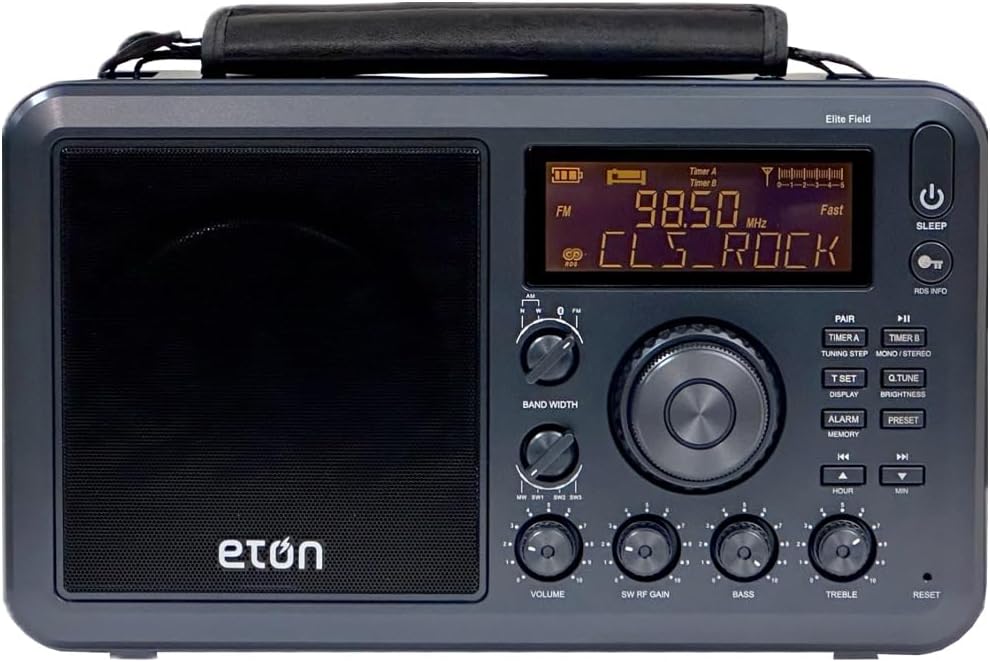 Radio Eton Elite, de Campo con Am/FM, Onda Corta, RDS, Bluetooth.