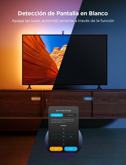 Retroiluminación Govee H6099, para TV's de 75-85" (USADO)