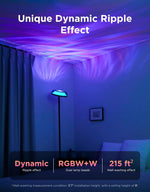 Lámpara de pie Govee Uplighter, proyector de ondas RGBIC, Alexa.