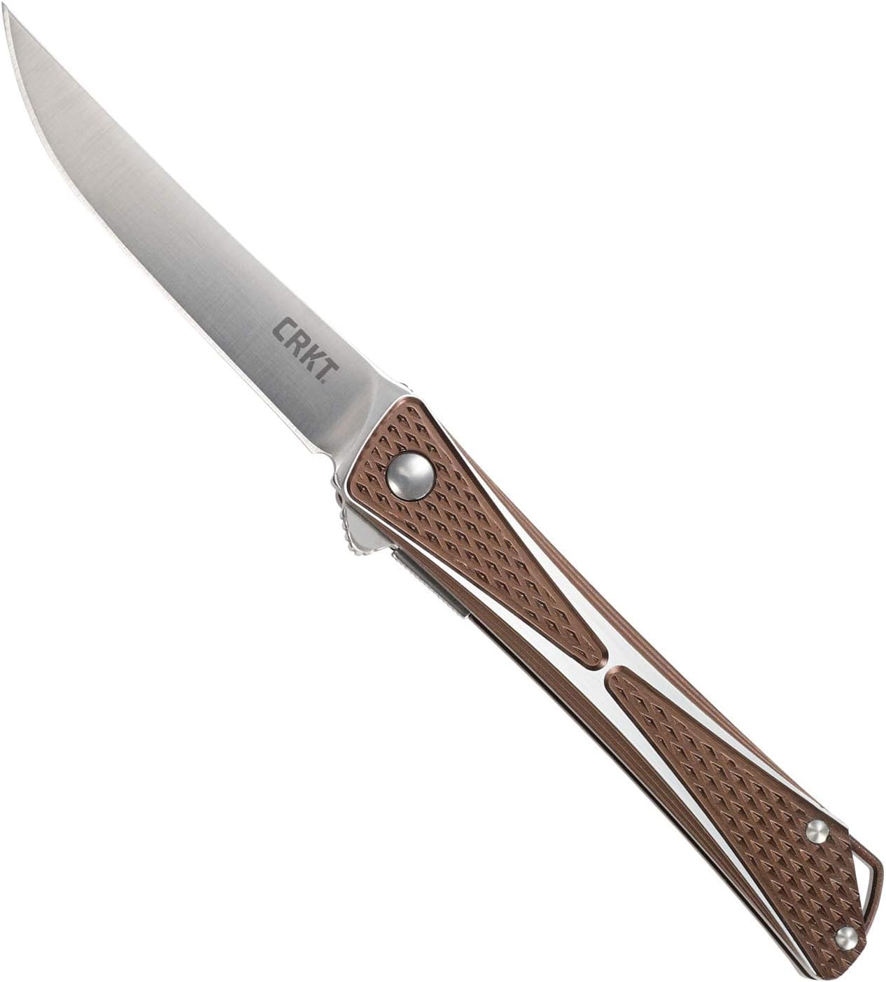 Cuchillo de bolsillo plegable, CRKT Crossbones EDC, aluminio.