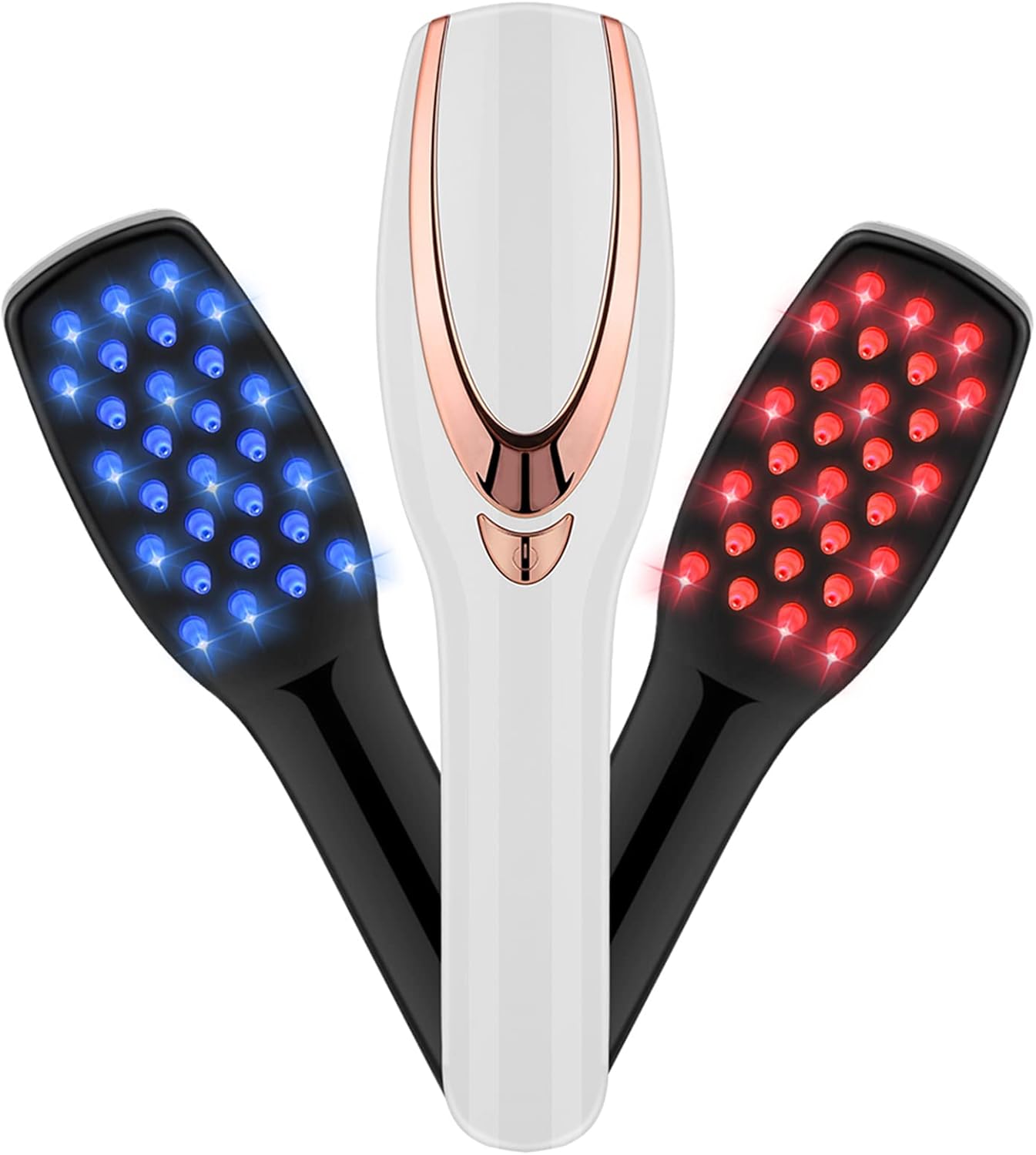 Cepillo Iónico para el cabello, Carga USB, Fototerapia Masajeador.