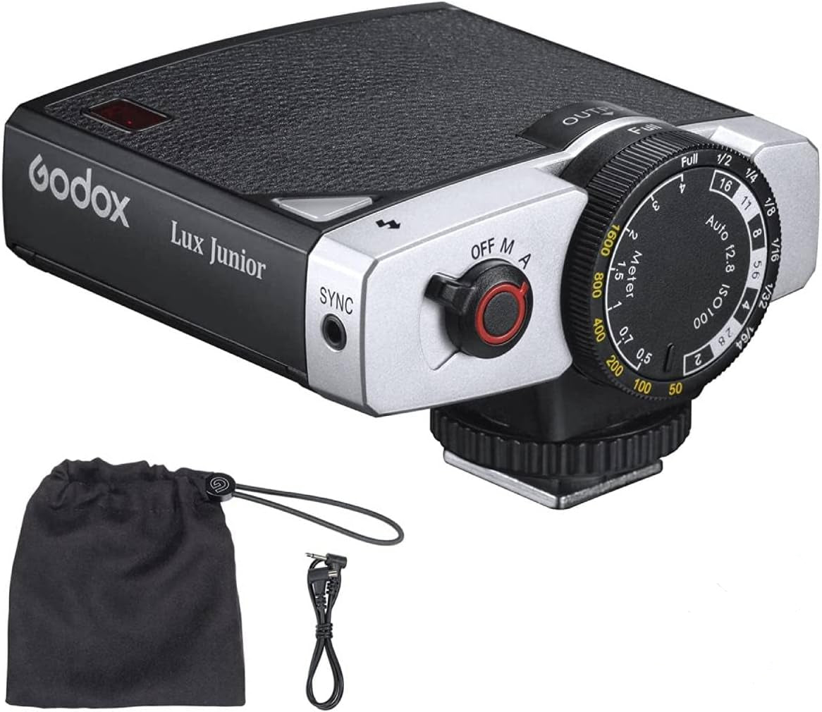 Flash de cámara retro, Godox Lux Junior,  7 niveles.