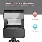 Teleprompter portátil para teléfono Lens Go TC7-S, control remoto